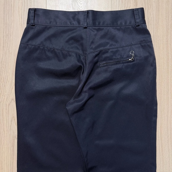 Vintage Banana Republic Nylon Cotton Blend Moto Pants Womens 2 Black Y2K Grunge - Picture 3 of 12